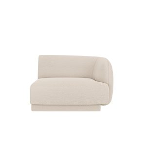 Micadoni rechter module Miley boucle beige – 90x90x70cm