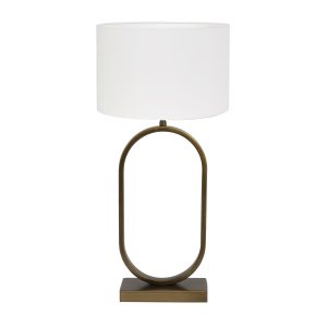 Light & Living tafellamp Jamiri/Polycotton – ant. brons, wit – 30x30x6 Light & Living tafellamp Jamiri/Polycotton – ant. brons, wit – 30x30x6
