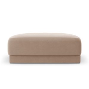 Micadoni Poef Miley flueel, cappuccino – 90x90x40cm Micadoni Poef Miley flueel, cappuccino – 90x90x40cm