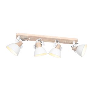 Mexlite spot gearwood – 4 lichts – 80x 17 cm – wit Mexlite spot gearwood – 4 lichts – 80x 17 cm – wit