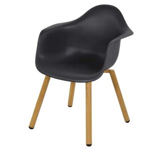 Lesli Living bistrostoel Montreux – zwart – 62,5x44x82,5cm – set van 4 Lesli Living bistrostoel Montreux – zwart – 62,5x44x82,5cm – set van 4