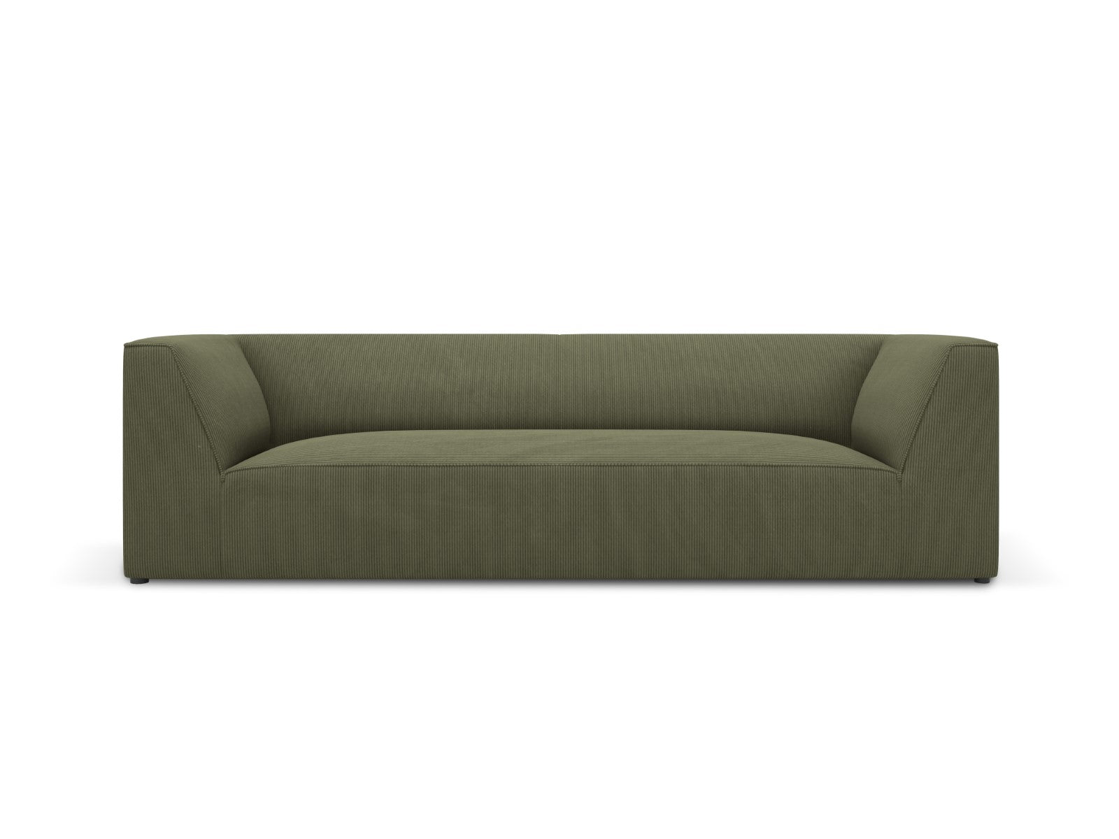 Micadoni Bank Ruby 3-zits, ribfluwelen, groente - 93x232x69cm