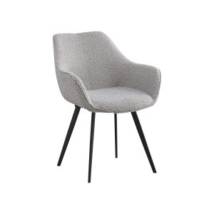 Livingfurn eetkamerstoel Luca boucle beige – 2 stuks Livingfurn eetkamerstoel Luca boucle beige – 2 stuks