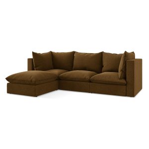 LaMiaSofa hoekbank links Ravenna – velours – mosterd – 255x165x77 LaMiaSofa hoekbank links Ravenna – velours – mosterd – 255x165x77