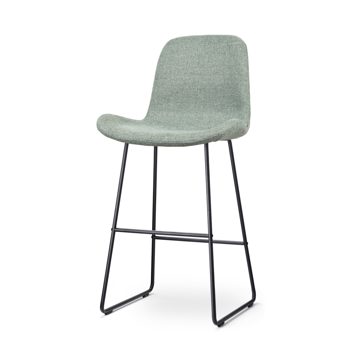 Nolon Nino-Fé Barkruk Zacht Groen - Zwart Onderstel - 75 cm