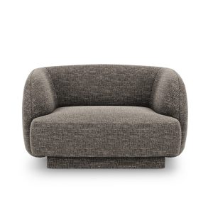 Micadoni Fauteuil Miley chenille, grijs – 90x103x70cm Micadoni Fauteuil Miley chenille, grijs – 90x103x70cm