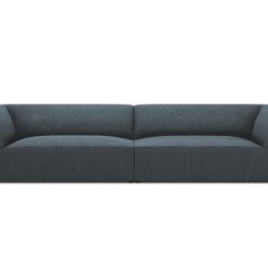 Micadoni Bank Ruby 4-zits, ribfluwelen, blauw – 93x302x69cm Micadoni Bank Ruby 4-zits, ribfluwelen, blauw – 93x302x69cm