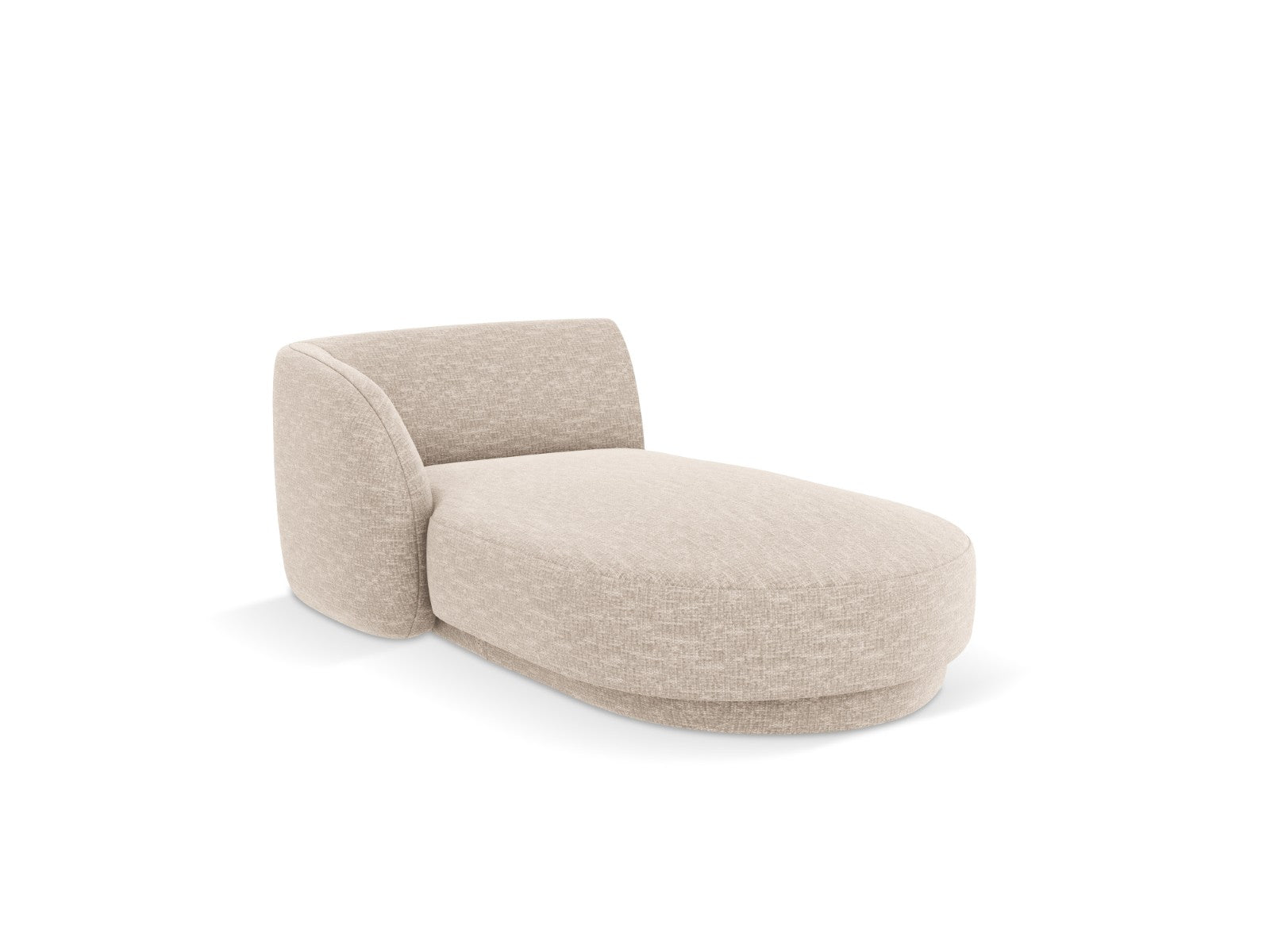 Micadoni linker meridiaan Miley 2-zits, structurele stof beige - 156x9