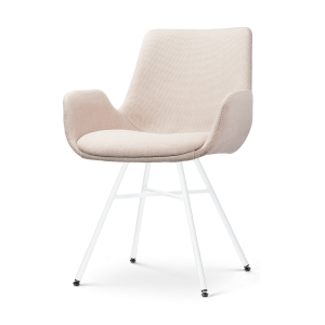 Nolon Noa-Eef Eetkamerstoel Beige – met Armleuning – Wit Nolon Noa-Eef Eetkamerstoel Beige – met Armleuning – Wit