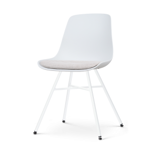 Nolon Noa-Liv Eetkamerstoel Wit – Beige Kussen – Wit Onderstel Nolon Noa-Liv Eetkamerstoel Wit – Beige Kussen – Wit Onderstel