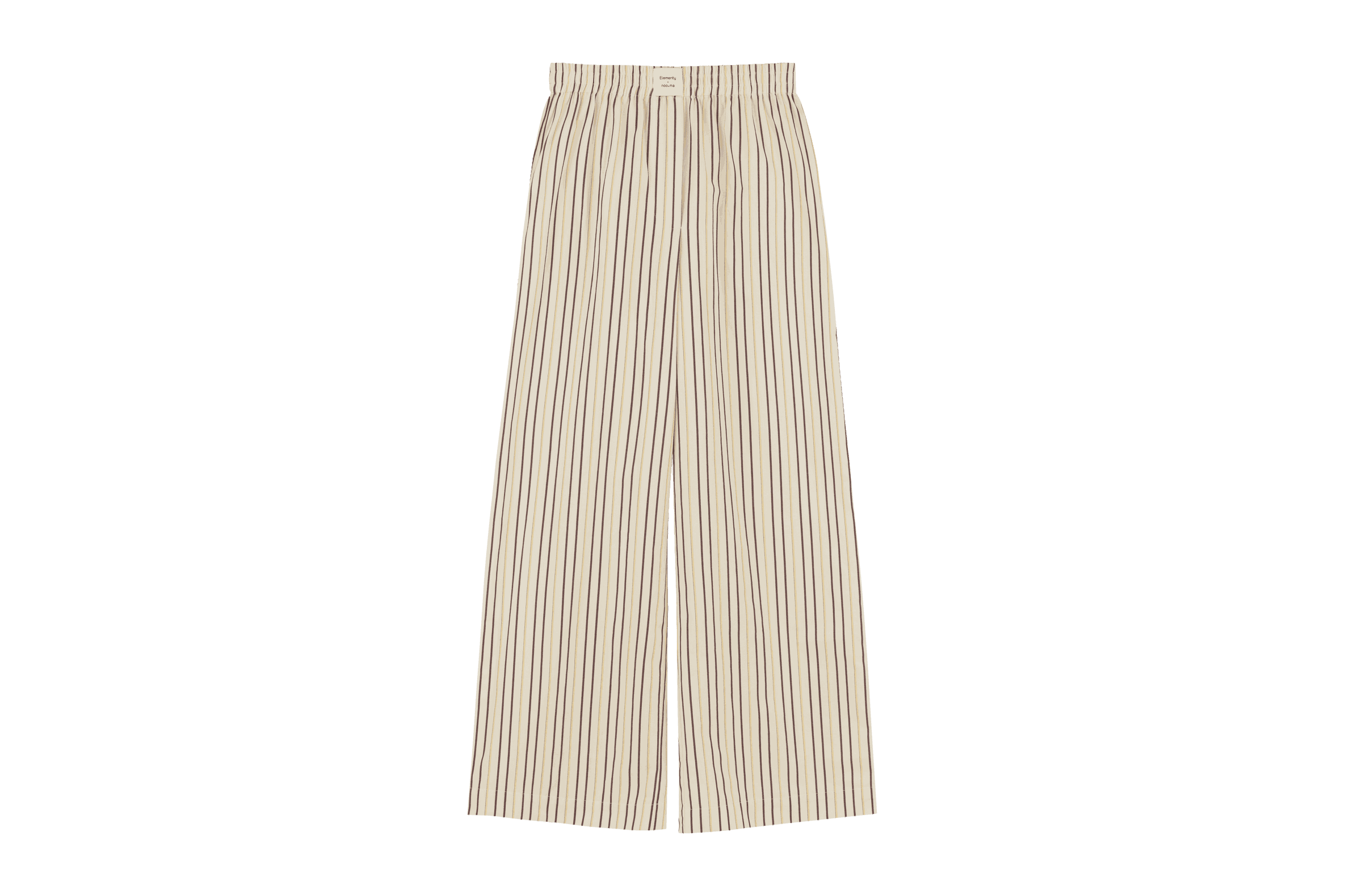 noo.ma Tala pyjamabroek dames - gestreept, 100% biologisch katoen, Yel