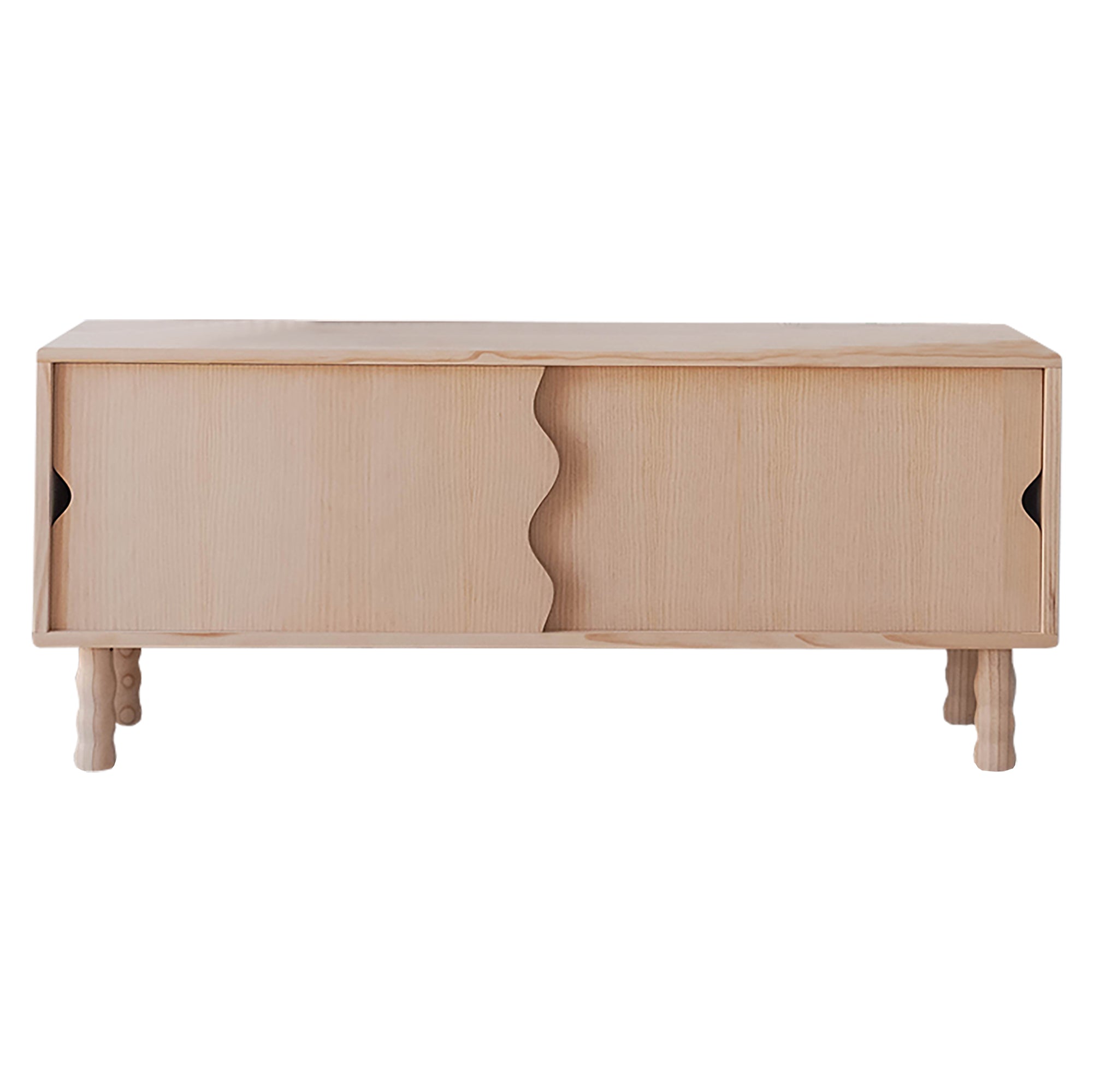 Naan Furniture TV-meubel Moreta van massief natuurlijk hout - 120 cm -