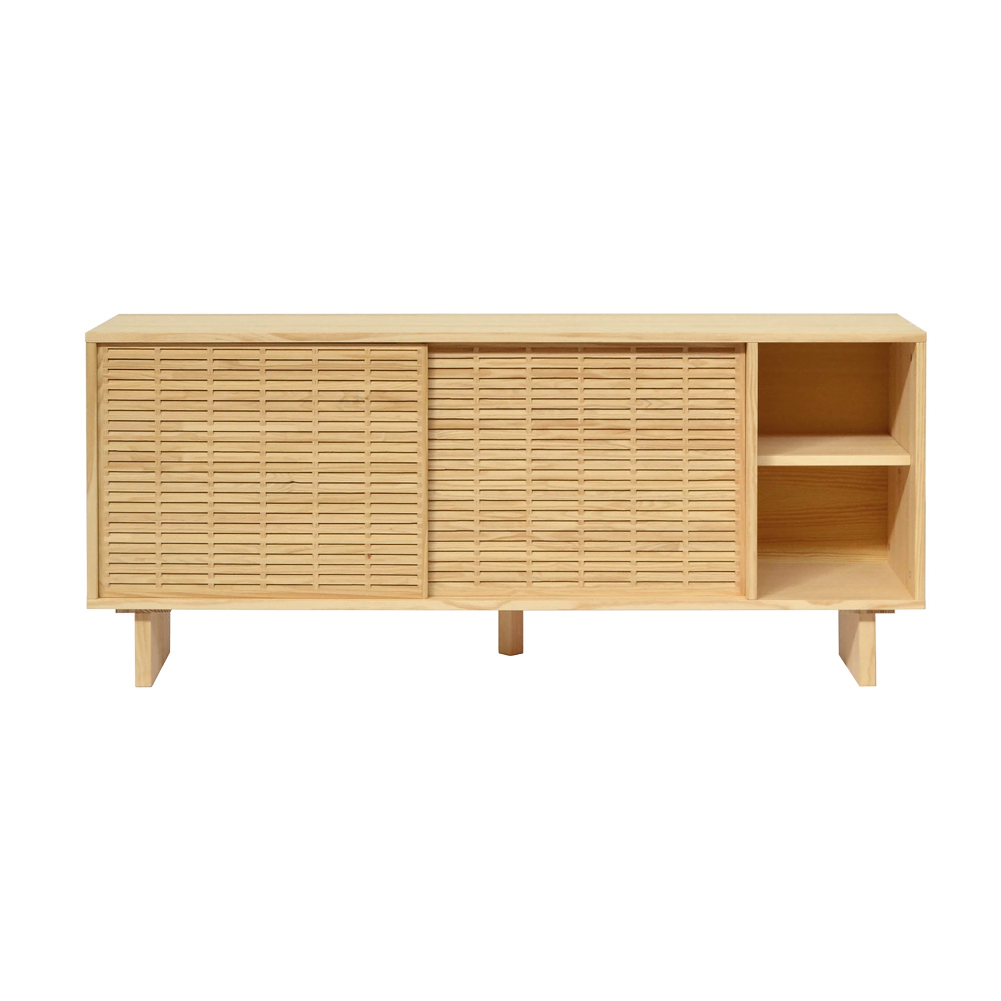 Naan Furniture Dressoir Mahón - Natuurlijk gelakt massief grenen - 150
