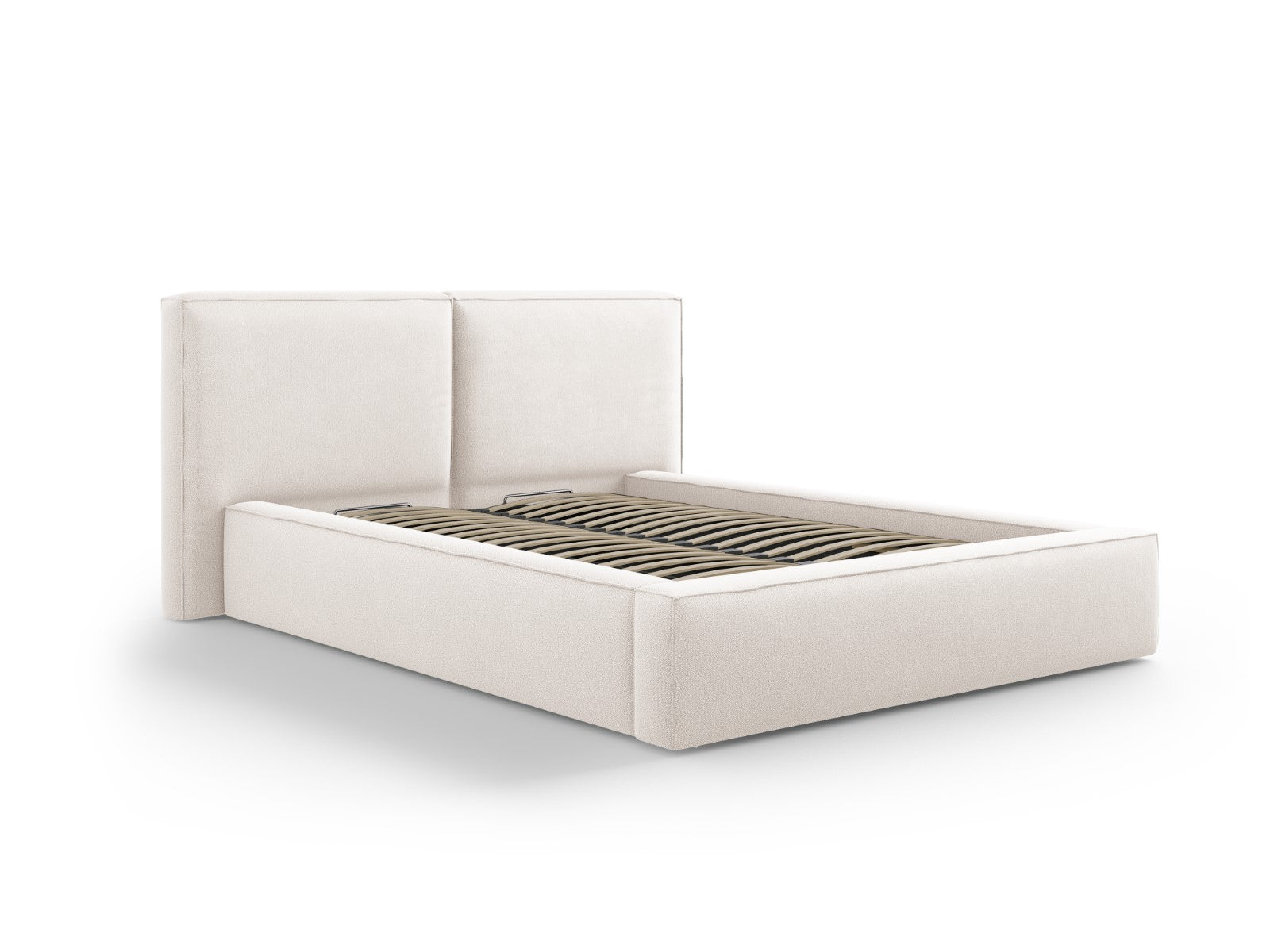 Micadoni Opbergbed met hoofdeinde Jodie 140x200cm, structurele stof, l