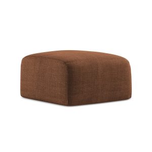 LaMiaSofa Poef Savona – textuurstof – terracotta – 65x65x40 LaMiaSofa Poef Savona – textuurstof – terracotta – 65x65x40