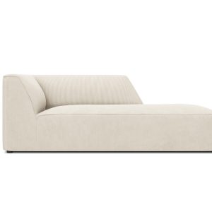 Micadoni rechter chaise longue Ruby ribfluwelen, lichtbeige – 180x93x6 Micadoni rechter chaise longue Ruby ribfluwelen, lichtbeige – 180x93x6
