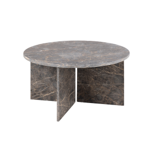 Loff Design Salontafel Jukaa – ø90 cm – Bruin Marmer