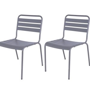 MaximaVida metalen tuinstoel Max muisgrijs – doos per 2 stuks MaximaVida metalen tuinstoel Max muisgrijs – doos per 2 stuks