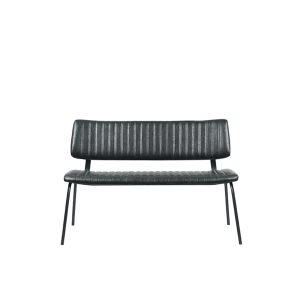 LABEL51 Eetkamerbank Gusto – Zwart PU-Leer – 120x63x81cm LABEL51 Eetkamerbank Gusto – Zwart PU-Leer – 120x63x81cm