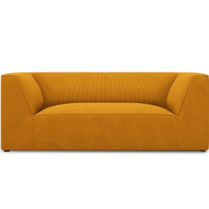 Micadoni Bank Ruby 2-zits, ribfluwelen, geel – 93x174x69cm Micadoni Bank Ruby 2-zits, ribfluwelen, geel – 93x174x69cm