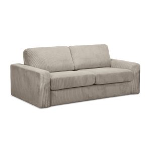 LaMiaSofa 3-zits slaapbank Como – ribfluweel – donkerbeige – 195x100x8 LaMiaSofa 3-zits slaapbank Como – ribfluweel – donkerbeige – 195x100x8