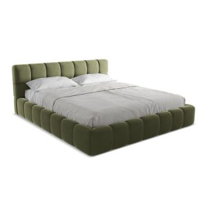 LaMiaSofa Bed met opbergruimte Roma – velours – olijf – 200x228x82 LaMiaSofa Bed met opbergruimte Roma – velours – olijf – 200x228x82