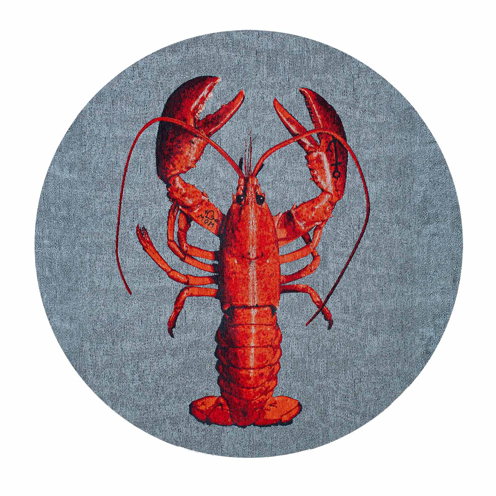 Louis De Poortere vloerkleed Steam Red - grijs - 240x240cm