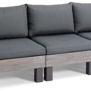 Keter Signature Elements 3-zits Loungebank – met groene kussens – Capp Keter Signature Elements 3-zits Loungebank – met groene kussens – Capp