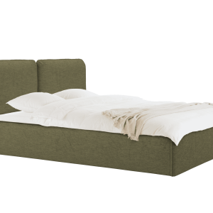 noo.ma gestoffeerd bed met opbergruimte, Earthy Green, lits-jumeaux noo.ma gestoffeerd bed met opbergruimte, Earthy Green, lits-jumeaux