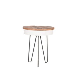 LABEL51 Bijzettafel Saria – Zwart IJzer/Mangohout – 44x44x53cm LABEL51 Bijzettafel Saria – Zwart IJzer/Mangohout – 44x44x53cm