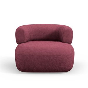 Micadoni Fauteuil Jenny chenille, karmozijnrood – 88x90x73cm