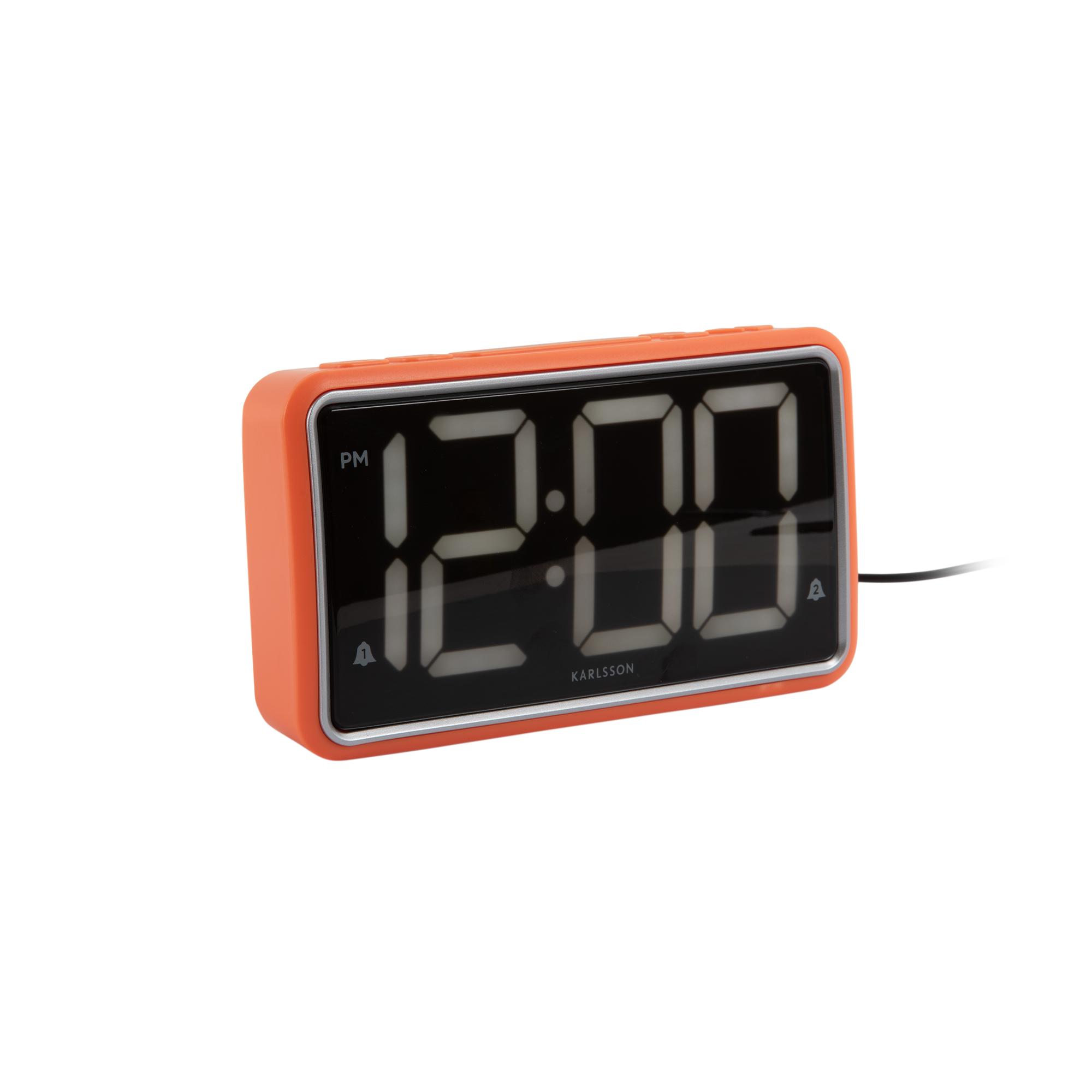 Karlsson wekker New Retro - oranje - 16.5x4.5x9cm - Vaderdag - Vaderda