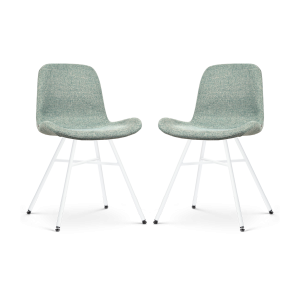 Nolon Noa-Fé Eetkamerstoelen Set van 2 – Zacht Groen – Zwarte Poten Nolon Noa-Fé Eetkamerstoelen Set van 2 – Zacht Groen – Zwarte Poten