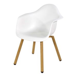 Lesli Living bistrostoel Montreux – wit – 62,5x44x82,5cm – set van 4 Lesli Living bistrostoel Montreux – wit – 62,5x44x82,5cm – set van 4
