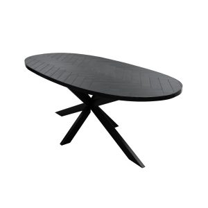 Kick eettafel Hugo Oval – 240cm – Zwart Kick eettafel Hugo Oval – 240cm – Zwart