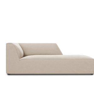 Micadoni rechter chaise longue Ruby flueel, beige – 180x93x69cm Micadoni rechter chaise longue Ruby flueel, beige – 180x93x69cm