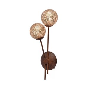 Paul Neuhaus wandlamp Greta – 2 lichts – 14 x 44 cm – bruin Paul Neuhaus wandlamp Greta – 2 lichts – 14 x 44 cm – bruin