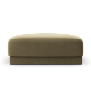 Micadoni Poef Miley flueel, groente – 90x90x40cm Micadoni Poef Miley flueel, groente – 90x90x40cm