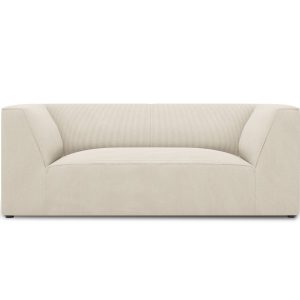 Micadoni Bank Ruby 2-zits, ribfluwelen, lichtbeige – 93x174x69cm Micadoni Bank Ruby 2-zits, ribfluwelen, lichtbeige – 93x174x69cm