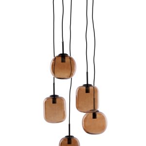 Light & Living hanglamp MEZZA – Ø45x23cm – bruin Light & Living hanglamp MEZZA – Ø45x23cm – bruin