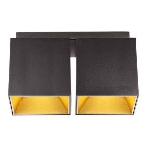 Nordlux Ethan Plafondlamp – 2-lichts GU10 – Mat zwart RAL9005 Nordlux Ethan Plafondlamp – 2-lichts GU10 – Mat zwart RAL9005