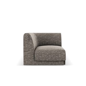 Micadoni Hoekmodule Miley chenille grijs – 90x90x70cm