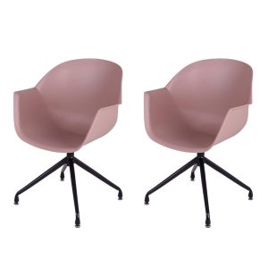 MaximaVida eetkamerstoel Cuyp XXL oudroze draaiframe poten- 2 stuks MaximaVida eetkamerstoel Cuyp XXL oudroze draaiframe poten- 2 stuks