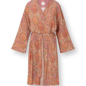 Pip Studio – Naomi Kimono Dames – Ornamento – Oranje – XS Pip Studio – Naomi Kimono Dames – Ornamento – Oranje – XS