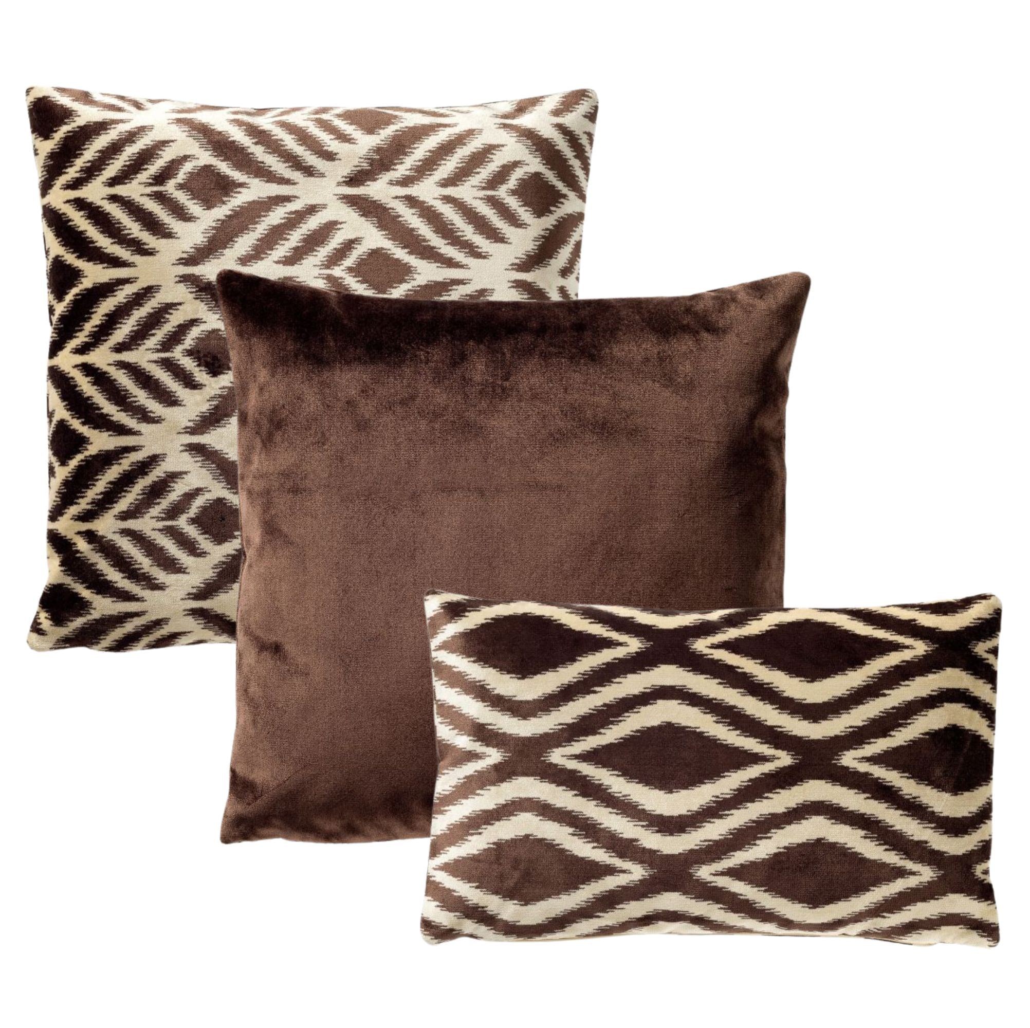 KUSSENSET | 3-delig | Celeste Signature | bruin | Hoii | inclusief ver