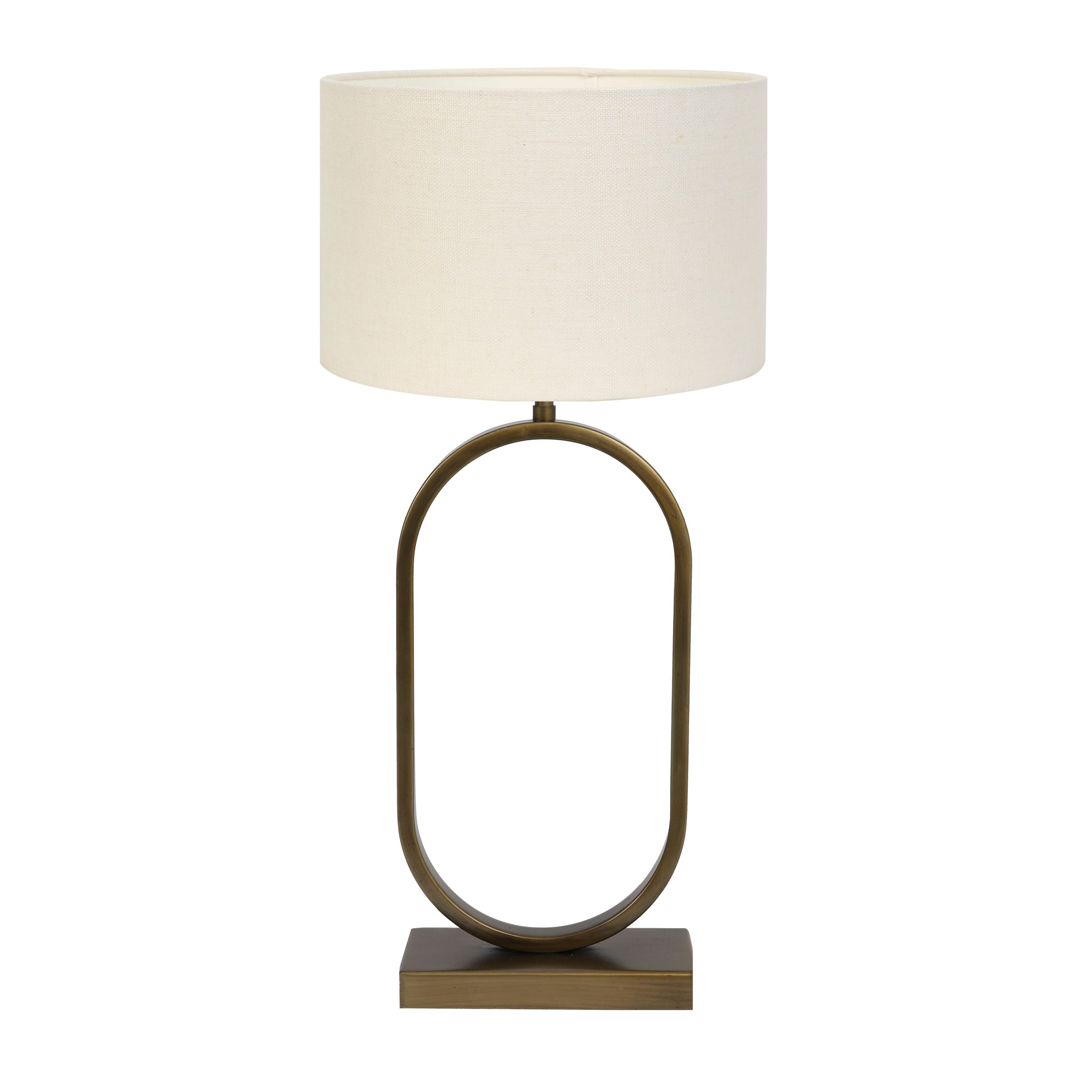 Light & Living tafellamp Jamiri/Livigno - ant. brons, eiwit - 30x30x67