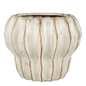 Mica Decorations Altea Bloempot Binnen – H20 x Ø25 cm – Keramiek – Wit Mica Decorations Altea Bloempot Binnen – H20 x Ø25 cm – Keramiek – Wit