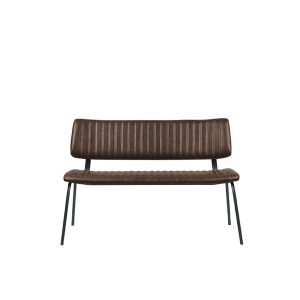 LABEL51 Eetkamerbank Gusto – Bruin PU-Leer – 120x63x81cm LABEL51 Eetkamerbank Gusto – Bruin PU-Leer – 120x63x81cm