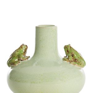 Light & Living vaas FROG – Ø26x25cm – groen Light & Living vaas FROG – Ø26x25cm – groen