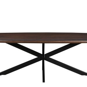 Livingfurn eetkamertafel Jesper Danish Oval – 180 cm – mangohout – bru Livingfurn eetkamertafel Jesper Danish Oval – 180 cm – mangohout – bru
